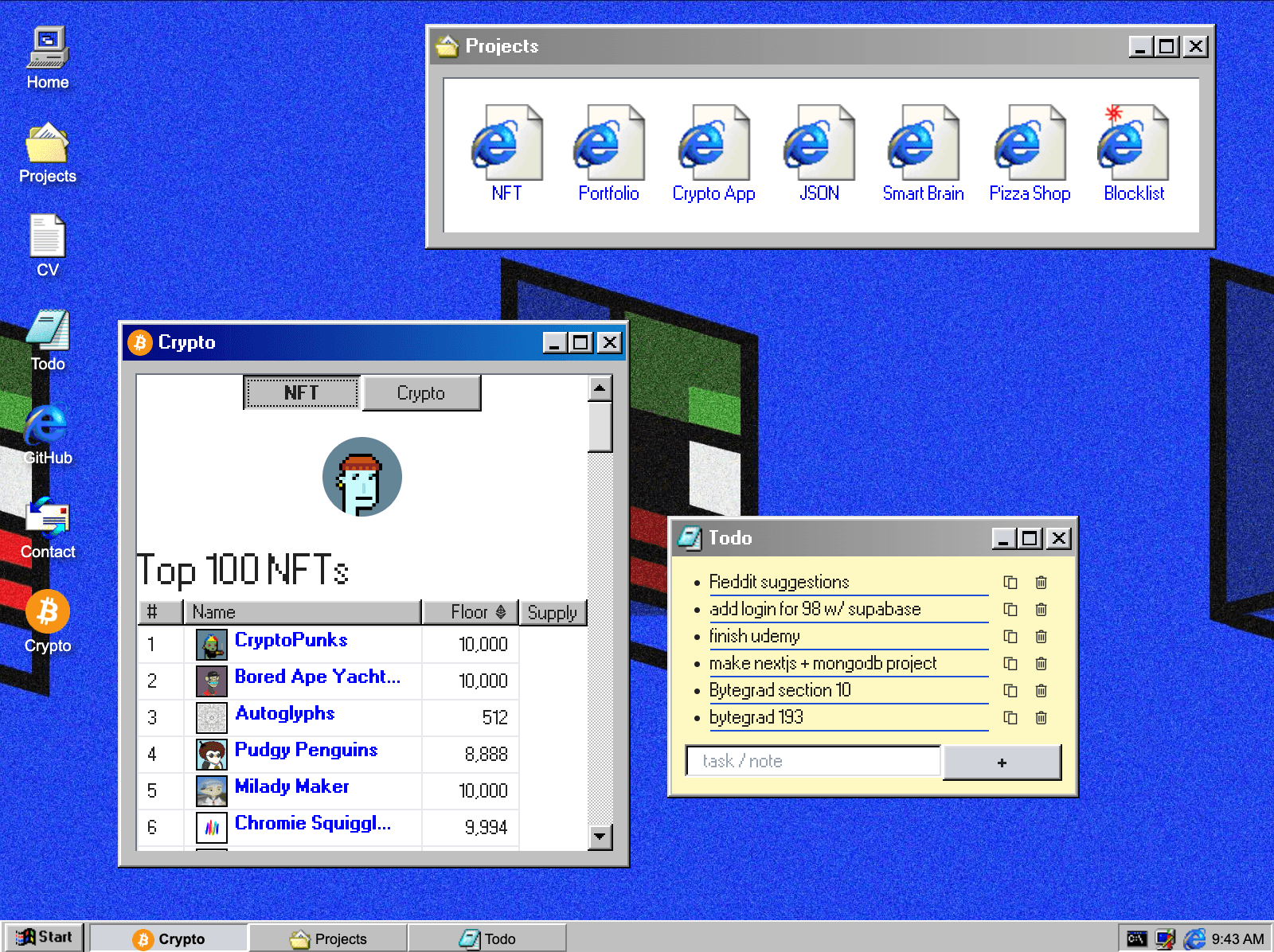 Win98 Portfolio